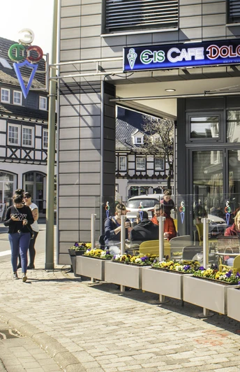 Eiscafé von außen