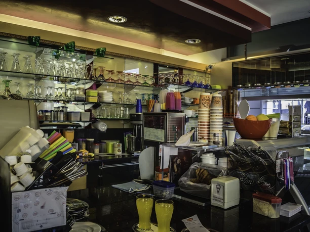 Räumlichkeiten des Eiscafés