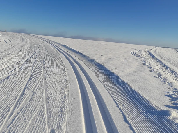 Gespurte Loipen ab der Skihütte Erndtebrück