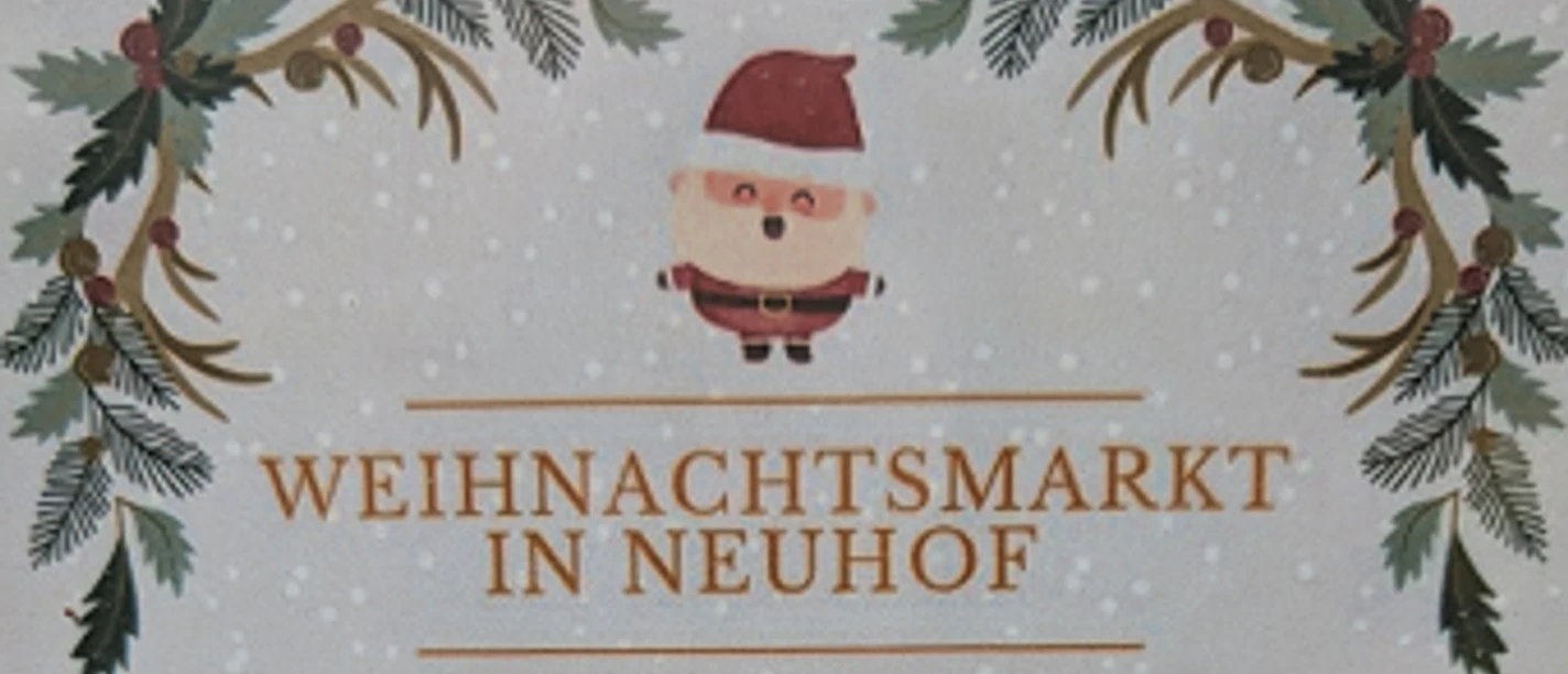 Billede fra flyeren til julemarkedet i Neuhof