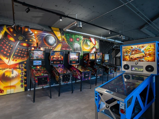 Pinball machines at Gameorama, Lucerne