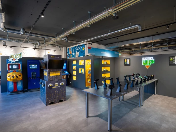 Game consoles at Gameorama, Lucerne