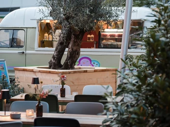 Außenbereich des Studio Eins