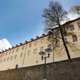 Der Untere Schloss über der alten Siegener Stadtmauer