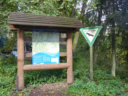 Wanderinformationen am Parkplatz