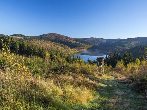 Blick auf die Obernautalsperre