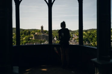 Ausblick vom Bismarcktempel über Dillenburg