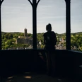 Ausblick vom Bismarcktempel über Dillenburg