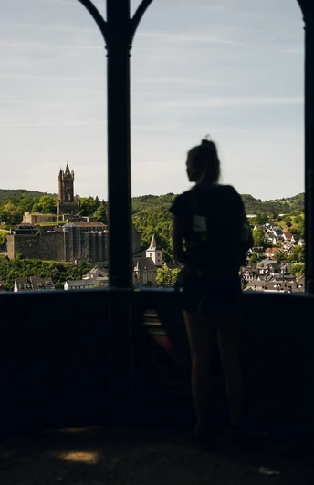 Ausblick vom Bismarcktempel über Dillenburg