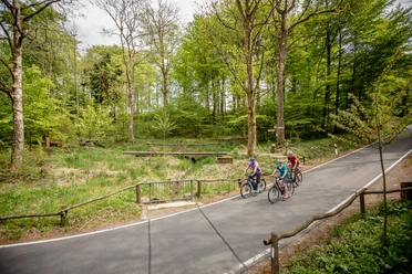 Fahrrad fahren an der Siegquelle