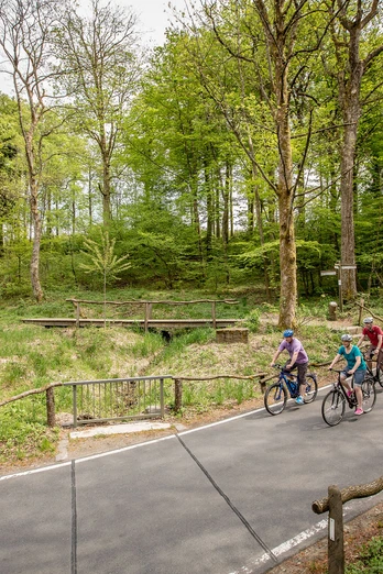 Fahrrad fahren an der Siegquelle