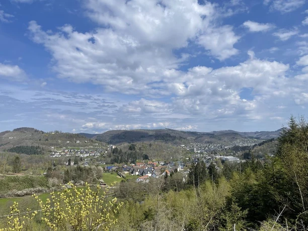 Blick vom L1 Gennernbachtal in Richtung Bad Laasphe