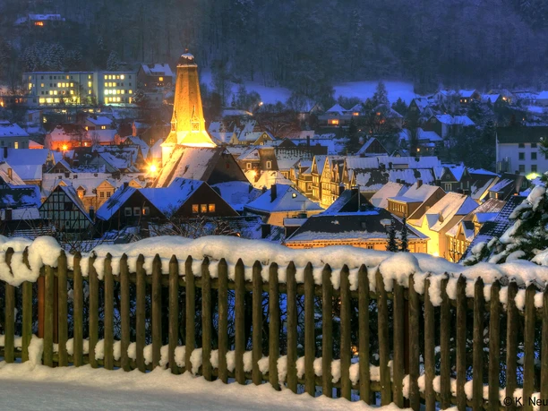 Altstadt Bad Laasphe bei Nacht