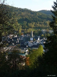 Herzweg Bad Laasphe - Stadtansicht Blick vom Fang