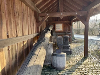 Ein Blick in die Hütte, in welcher der Erndtebrücker Hammer mittlerweile steht.