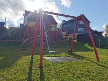 Hier geht es hoch hinaus - mit freiem Blick auf die gegenüber liegenden Höhen.