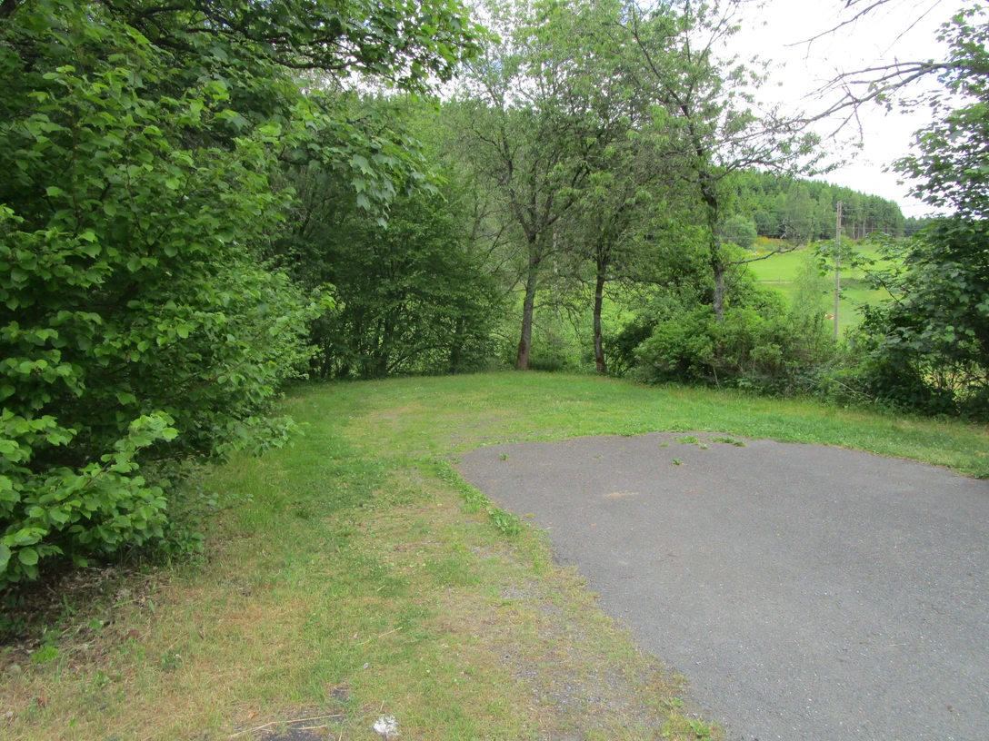Wanderparkplatz als Ausgangspunkt für Wanderungen im Elberndorftal
