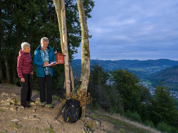 Stempelstation am Entenberg in Bad Laasphe Stempelstation am Entenberg