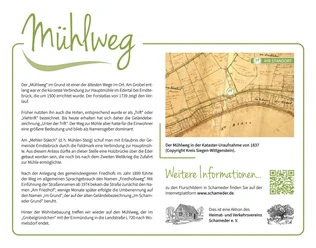 Flurschild "Mühlweg"