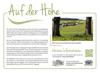 Flurschild "Auf der Höhe"