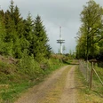Funkturm auf der Eisernhardt in Siegen, höchster Punkt der Stadt