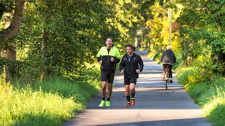 Jogger-Treff an der Sieg und nahe am Stadtzentrum: Die Sieg-Arena.