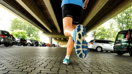 Trocken gelaufen: Im Winter ist die Tour unter der HTS eine interessantes Angebot für Jogger