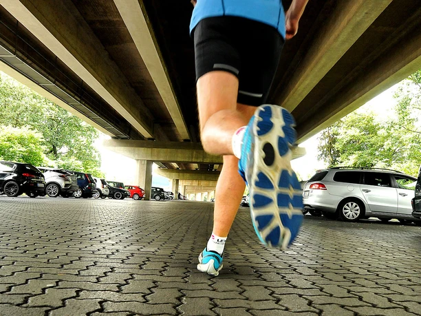 Trocken gelaufen: Im Winter ist die Tour unter der HTS eine interessantes Angebot für Jogger