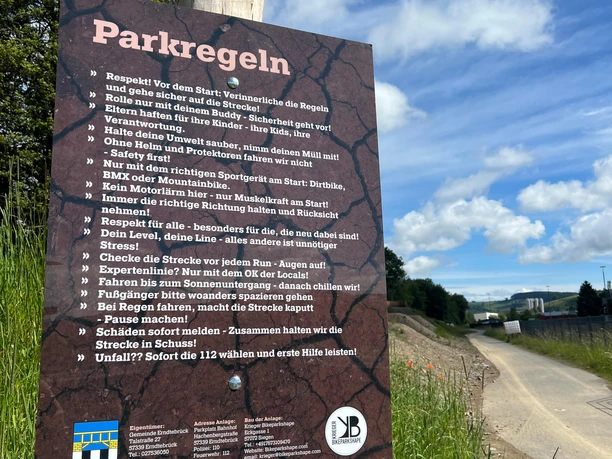 Parkregeln Dirtbikepark