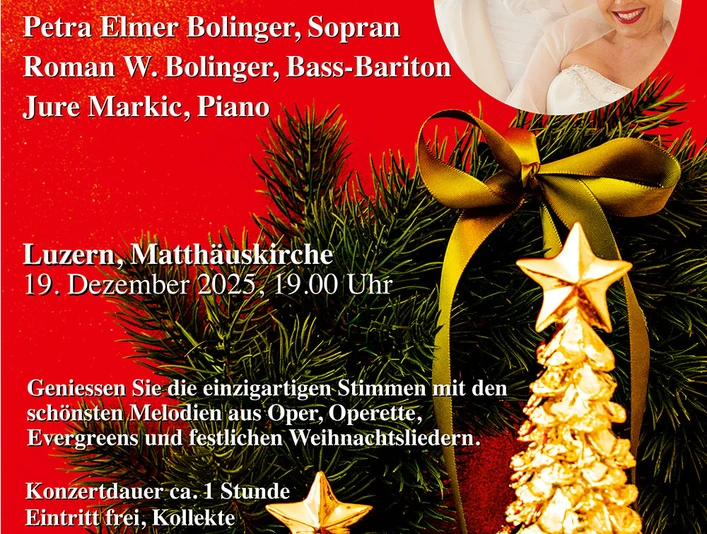 Voci Eleganti - Weihnachtskonzerte 2025 - Flyer Luzern