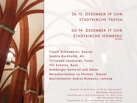 Weihnachtsoratorium 2025 Homberg, Treysa