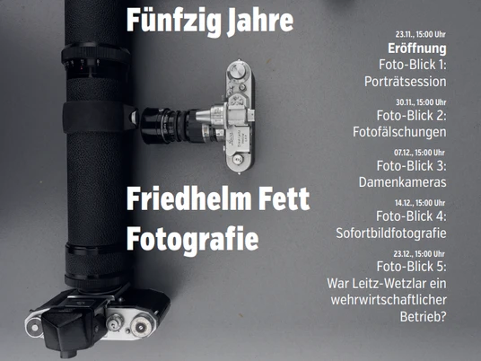 Plakat Fotoausstellung Friedhelm Fett