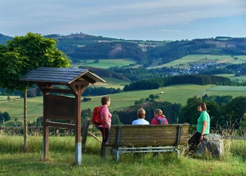 Rast an der Aussicht Oberes Hüttental Ausblick Oberes Huettental