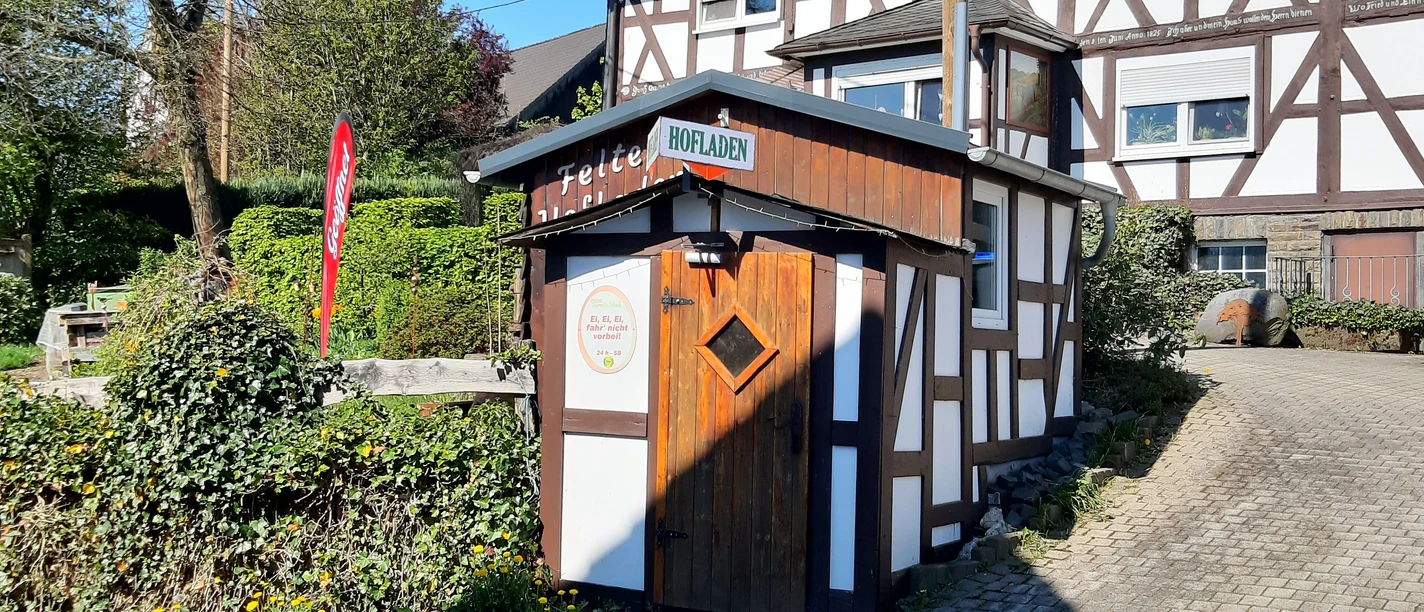 Selbstbedienungshäuschen der Familie Henk