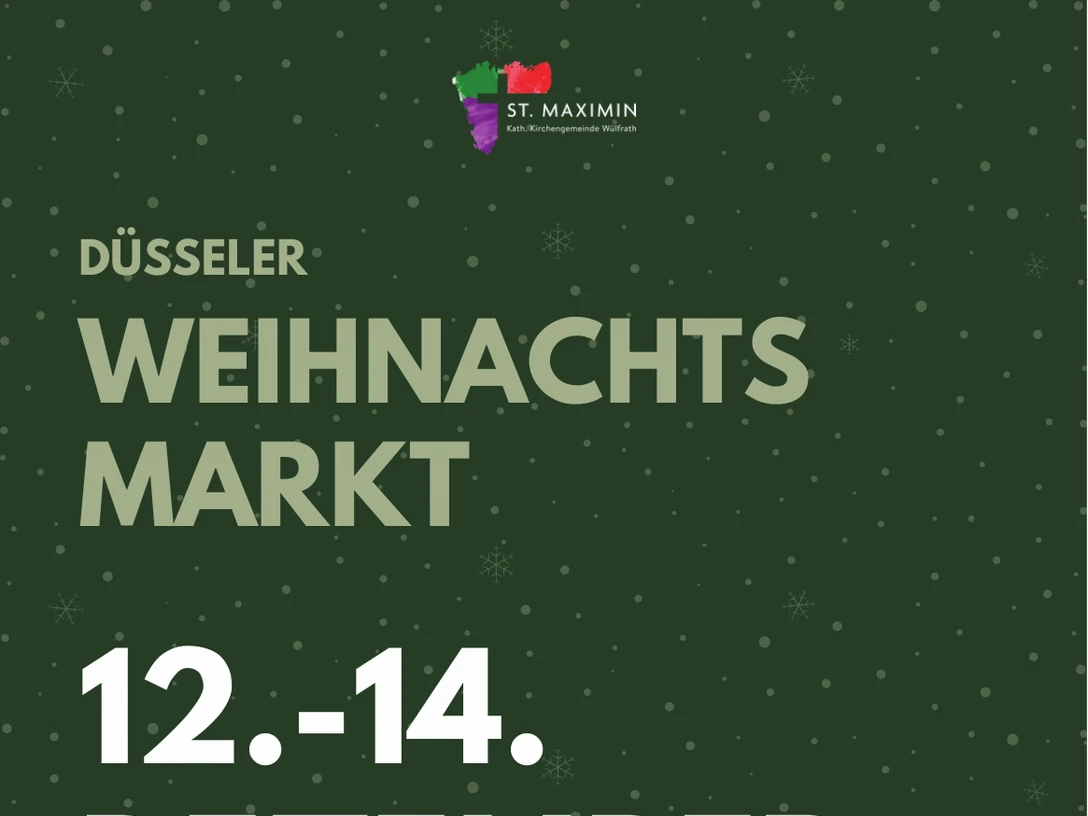 Plakat zum Düsseler Weihnachtsmarkt