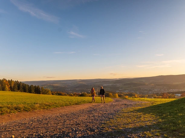 Panoramablicke auf dem Balkon des Erzgebirges