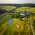 Golfplatz Luftansicht mit Hotel