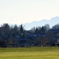 Otterfing Blick auf die Berge