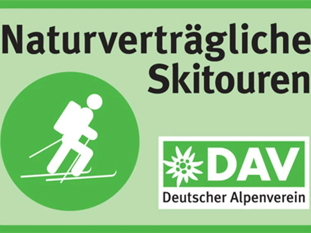 Logo- Skibergsteigen umweltfreundlich