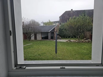 Garten vom Küchenfenster aus