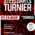 Plakat Steeldarts-Turnier 2025