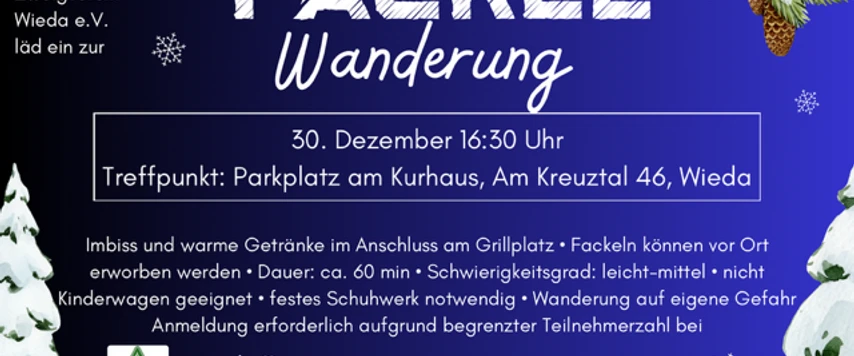 Fackelwanderung Plakat 2025