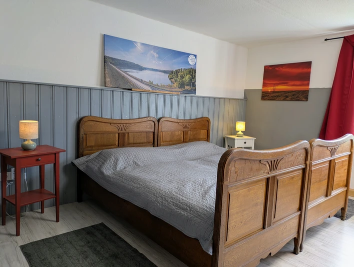 Schlafzimmer Ferienwohnung Sintfeldbude Bad Wünnenberg