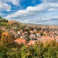 Aussicht auf Blankenburg vom Aussichtspunkt des Großen Schlosses