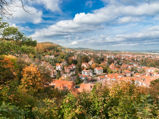Aussicht auf Blankenburg vom Aussichtspunkt des Großen Schlosses