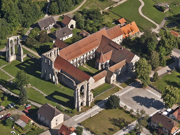 Kloster Walkenried aus der Luftperspektive