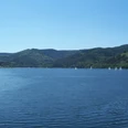 Blick auf den Innerstestausee und die Halbinsel Berghof.