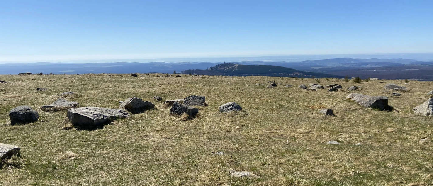 Aussicht vom Brocken nach Süden