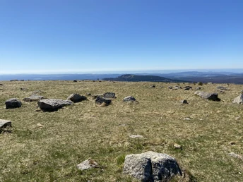 Aussicht vom Brocken nach Süden