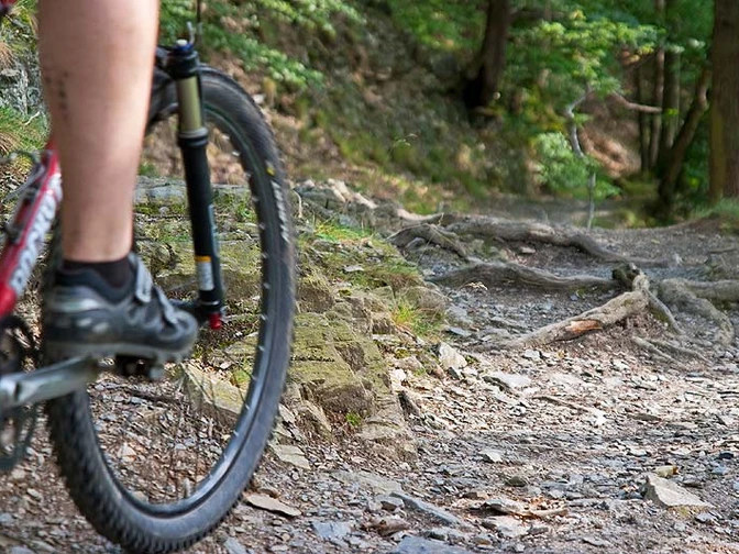 Trail bei Stecklenberg.